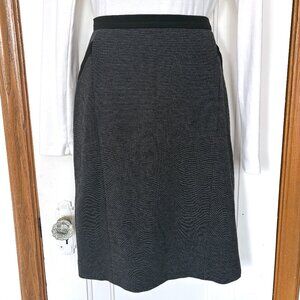 Teenflo Pencil Skirt | Black and Grey Houndstooth Straight Skirt
